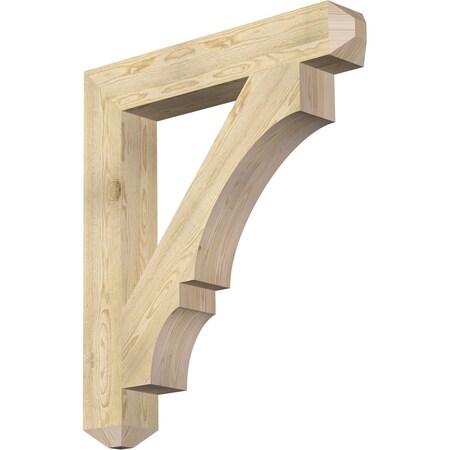 Ekena Millwork Balboa Craftsman Rough Sawn Bracket, Douglas Fir, 6"W x 38"D x 44"H BKT06X38X44BOA04RDF